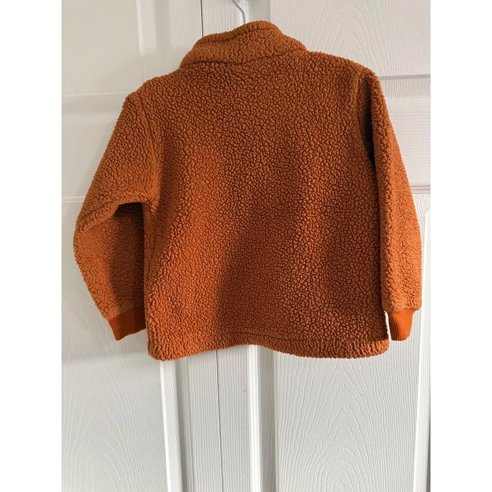 Columbia Kids Sherpa Fleece Jacket Burnt Orange Size‎ 3T Full Zip Cozy Warm